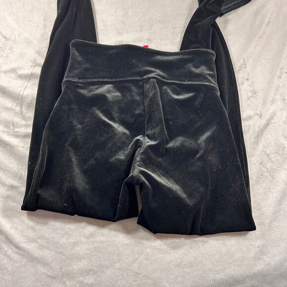 Spanx Women's Black Velvet Leggings size Small - Picture 2 of 4